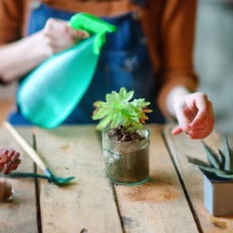 Care for succulent plants