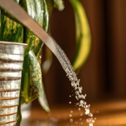 Overwatering a plant