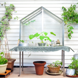 Small greenhouse for indoors