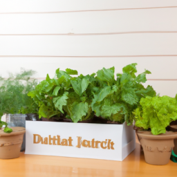 At home vegetable garden