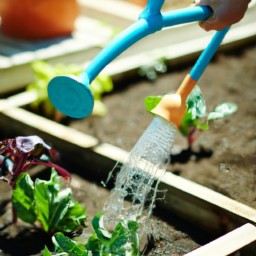 Best time to water a vegetable garden